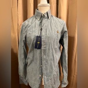 Ralph Lauren Women’s Long Sleeve Slim Fit Buttondown